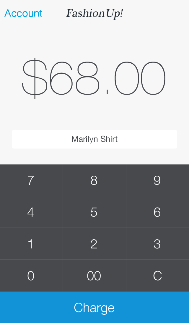 App screen - Transaction